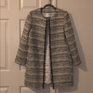 Tahari Perfect Condition Tweed Longline Jacket